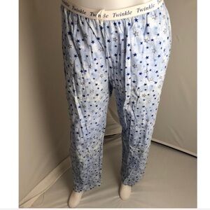Twinkle Twinkle little star blue pajama pants L